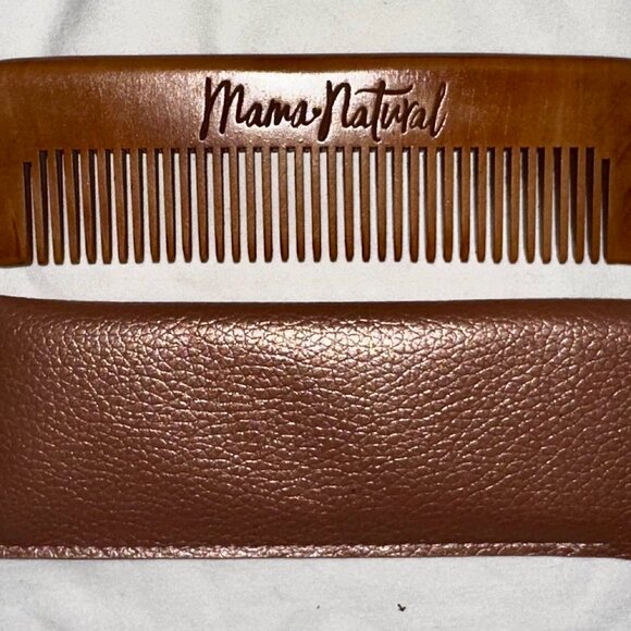 Mama Natural Wooden Birth Comb + Pouch-Natural Acupressure / Labor Tool-AC208 - Picture 3 of 4